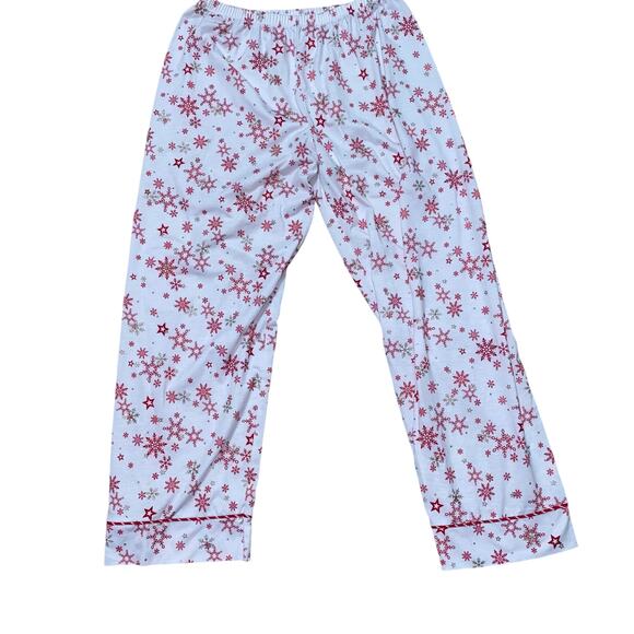 American Girl Warm Wishes Two Piece Pajama Set Girls Red White Gold XL (18/20) - Picture 4 of 14